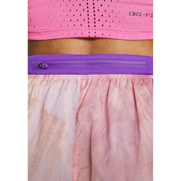 Nike Woman's Trail Repel Shorts Running Mid-Rise 3" Lined Purple DX1021-756 - Picture 5 of 9